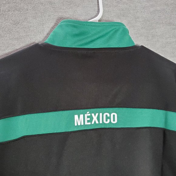 Mexico FC Men Jacket Medium Black Logo Pockets Full Zip Long Sleeve READ - Picture 7 of 10